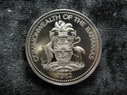 Large Old World Proof Coin Bahamas 1 Dollar 1982 Km89 Poinciana Flower  96 