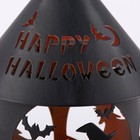 Primitives By Kathy Halloween Flying Witch Lantern Small Tier Tray Decor Black