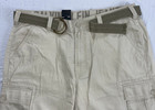 Calvin Klein Jeans Belted Cotton Canvas Cargo Shorts In New Khaki  Men s 36  Nwt