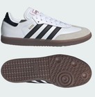 Women   s Adidas Samba Indoor Soccer Shoes White Black Gum Ih6001