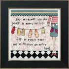 Simple Wish Beaded Counted Cross Stitch Kit Mill Hill Curly Girl 2013