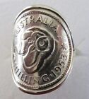 Sterling Silver 1953 Australian Shilling Coin Ring Will Make Any Size most Years