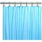 Light Blue Heavy Duty Magnetized Shower Curtain Liner Mildew Resistant