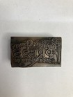 Vintage Metal Wood Letterpress Printing Block  Grayson County Press 2  X 1-1 4 