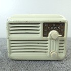 Arvin Tube Radio Model 444a Mini Metal Am 1940 s White Vintage Not Working