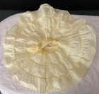 Vtg    charming Miss    1957 Yellow Crinoline Slip Petticoat Tiered Ruffles Euc Sz 4