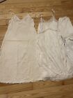 Vtg 70s Lingerie Slip Clothing Lot 5 Pieces Evening Wear Night Gown Lace M l Fit