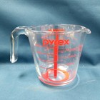 2 Glass Pyrex Measuring Cups  4 Cups   2 Cups 