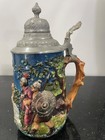 Pewter Lid German Beer Stein