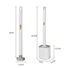 Wall Mounted Toilet Brush Set Bathroom Cleaning Tool With Holder   Plunger Kit