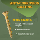 Deck Screws 2 Inch  Wood Screws  8 X 2  300 Pcs  Rust Resistant  Exterior Epoxy 