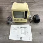 Vintage Spectra Portable Television 5inch Black   White Screen W Built In Radio 