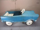 Vintage Sears Dragster Sportster Pedal Car In Baby Blue Color