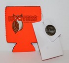 Orange Hooters Beer Koozie Can Cooler Coozie - Honolulu   Hi - New With Tag 