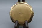 Vintage Stratton England Powder Compact Black Pheasant Bird Floral Gold Tone
