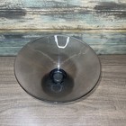 Glass Fruit Bowl     10    Gray Decorative Bowl With Ripple Design And Modern Gray