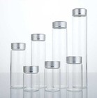 Bulk Buy Empty 5ml-200ml Clear Glass Bottles With Aluminum Silver Line Caps