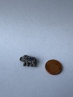 Gop Republican Elephant Pin  Blue Letters  Silver Tone  Marcasite