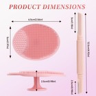 8 Pcs Skin Care Silicone Face Scrubber With Razor For Women Multicolored