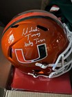 Malachi Toney Miami Hurricanes Baby Jesus Gabos Signed Full Size Helmet Jsa Coa