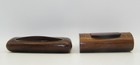 Wood Snuff Box Lot Of 2 Very Old Pre  1900 Excellent Collection Addition Quality