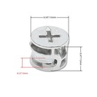 10 Pcs Cam Lock Nut For Furniture  15x12mm Joint Connector Locking Nuts Zinc 