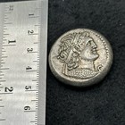 Ancient Roman Large Silver Coated King Coin