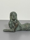 Cast Iron Green Mermaid Statue Siren Figurine Beach Decor 9 5    Long