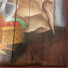 Vintage Signed Framed Art Work Farm Chores 6 75x10 75