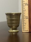 Antique Brass Mortar Pestle Small Apothecary Tools Solid Brass Vintage 1 3    Inch