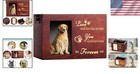 Elegant Wooden Pet Memorial Urn For Dogs Or Cats  140ci - Photo Frame Included
