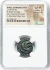 Celtic Gaul Coriosolites Ancient France 100-50 Bc Celts Silver Stater  Ngc Ch Vf