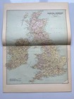 Antique Map Of The Principal High Roads Of The British Isles 1904 N690