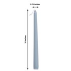 24 Dusty Blue Premium 10  Taper Candles Unscented Dinner Party Wedding