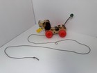 Vintage 1965 Fisher Price Little Snoopy  693 Wooden Pull Toy Dog With Shoe Works