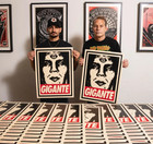 Obey Giant Gigante Screen Print Shepard Fairey Isaac Pelayo Signed  300 Presale