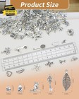 100 Pcs Wholesale Bulk Lots Jewelry Making Charms Mixed Smooth Tibetan Silver Me