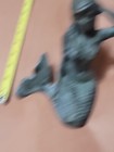 Sitting Mermaid Figurine Heavy 7  Statue Cast Iron Decor - Used 