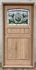 White Oak Lumber Dutch Square Top Door Solid Wood Storybook Stained Glass