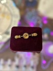 Antique Late 19th Century Victorian Gold Filled Bar Pin Circa 1890s Mourning Era