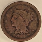 1854 Large Cent Error Coin With 90   Rotated Die - Collectible Treasure
