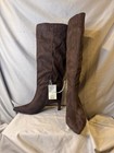 A New Day Women   s Justice Boots Brown Suede With Memory Foam Insole  a32 