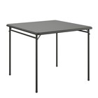 Cosco 34  Square Vinyl Top Folding Card Table  Black
