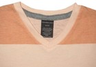 Calvin Klein T Shirt M 5 Boys Kids Soft Gray   Orange Stripes Preowned Mint