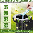 40count Camping Toilet Bags Eco Absorbent Gel Set Toilet Bags With Toilet Powder