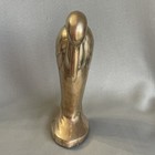 Rare Vintage Art Deco Pelican Crane Bookend 9 5    Tall Brass Heavy Single