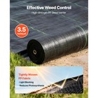 Uimoso 13  X 115  Weed Barrier Fabric 3 5 Oz Weed Control Ground Landscape Cover