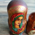 Matryoshka Russian Nesting Dolls Mary Jesus Religious Artist Signed Set Of 5 