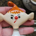 Vintage Anthropomorphic Davar Jam   Jelly Pixieware Jar Holt Howard Era