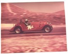 Vtg Race Car 1985 Old Photo Red 74e Morgan Car Racing Photograph Photography